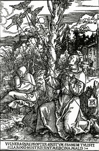 Saint François recevant les stigmates, c.1503-4 - Albrecht Dürer
